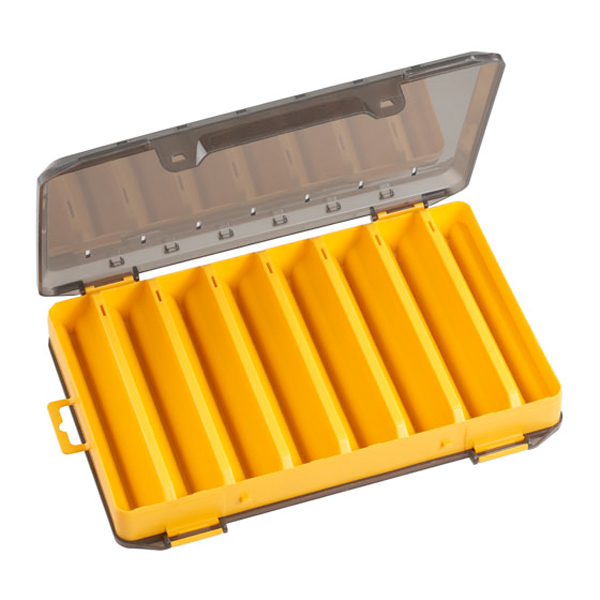 Panaro Smoke Caja de Señuelos - Panaro 184 Smoke/Amarillo Fondo Amarillo con Tapa Gris Transparente