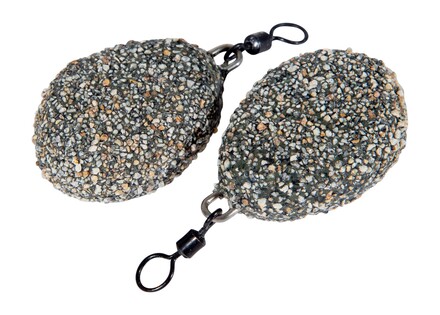 Ultimate Flat Pear Swivel Dark Gravel Plomo para Carpa (2 pcs)