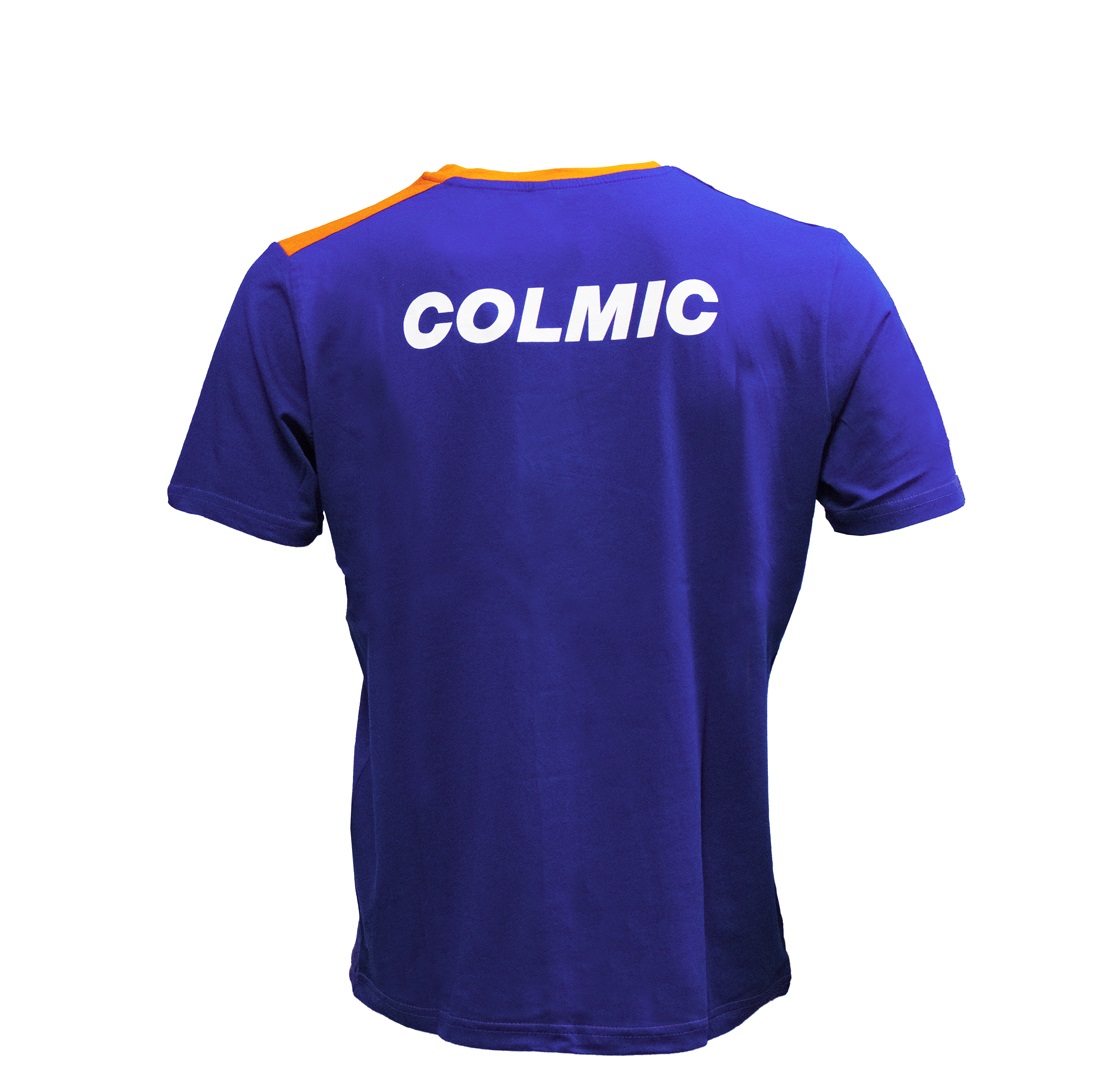 Colmic Camiseta: Azul/Naranja