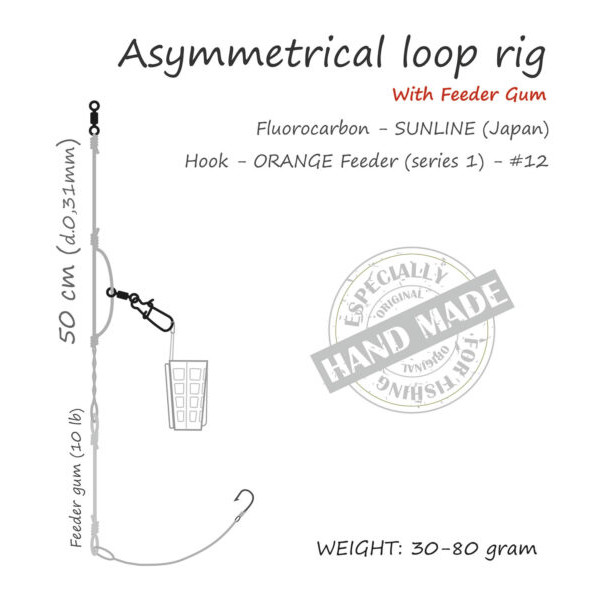Life-Orange Feeder Rig Asymmetrical Loop con Elástico