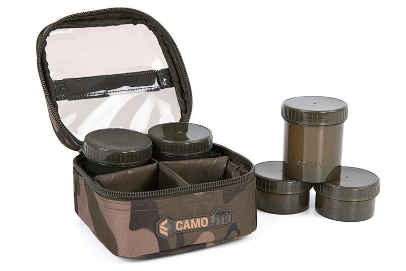 Fox Camolite Estuche Portacebos para 6 botes (incl. 6 botes)