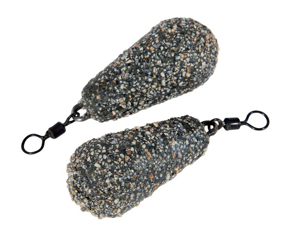 Ultimate Distance Swivel Dark Gravel Plomo para Carpa (2 pcs)