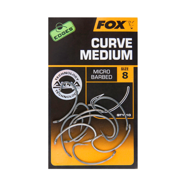 Fox Edges Curve Shank Medium - Fox Edges Curve Shank Medium 8 micro barba