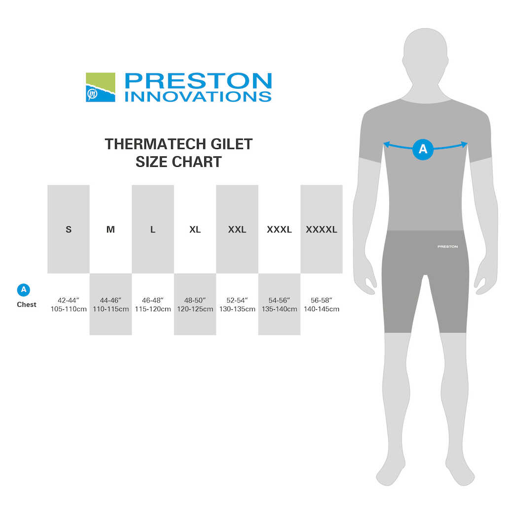 Preston Thermatech Heated Gilet Calentador Corporal (Calentado eléctricamente!)