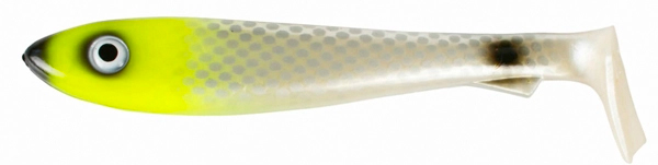 Svartzonker McRubber Shad 23cm, 2 piezas - C25 - Lemon Head