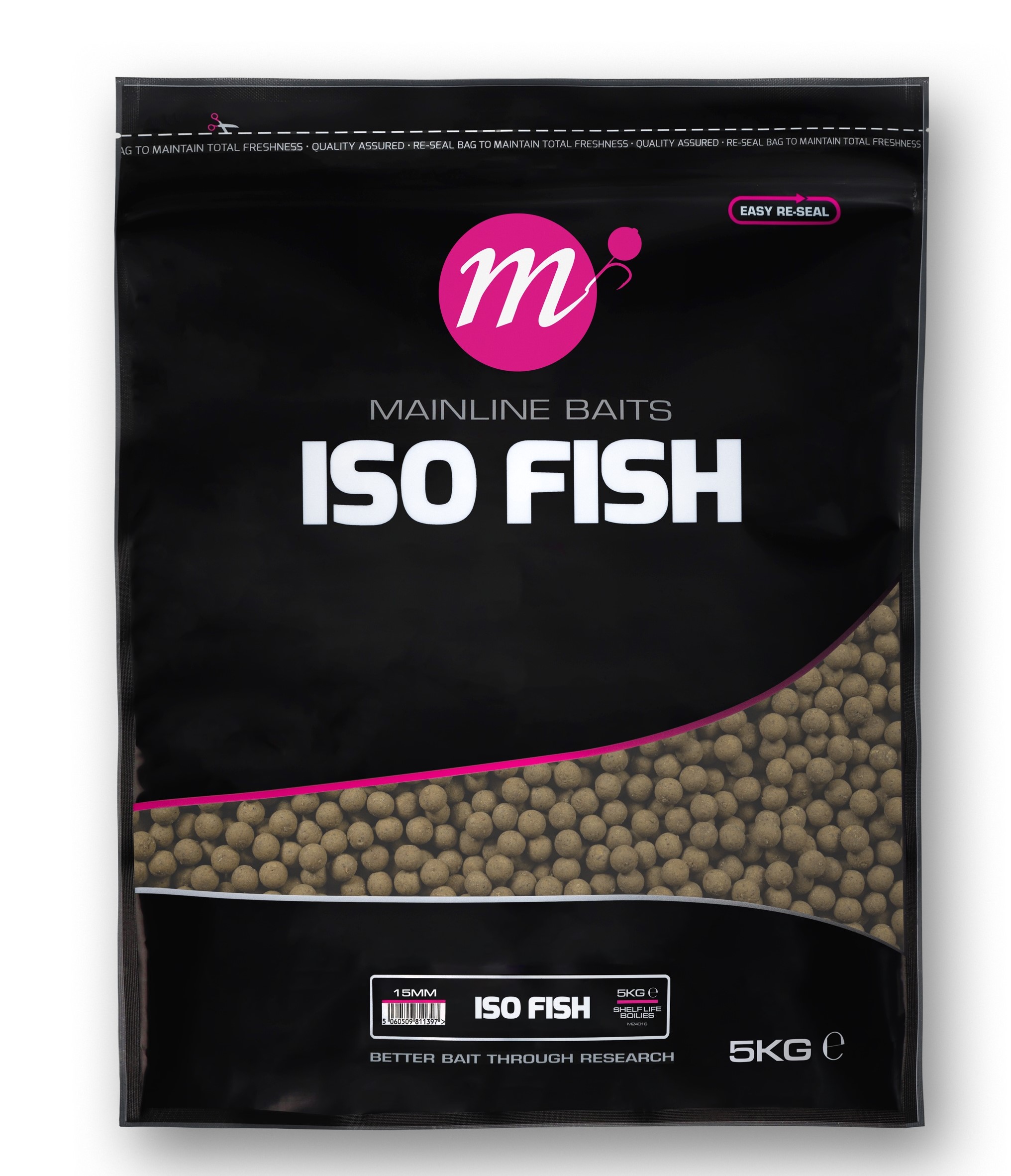 Mainline Shelf Life ISO Fish Boilies (5 kg) - 15mm