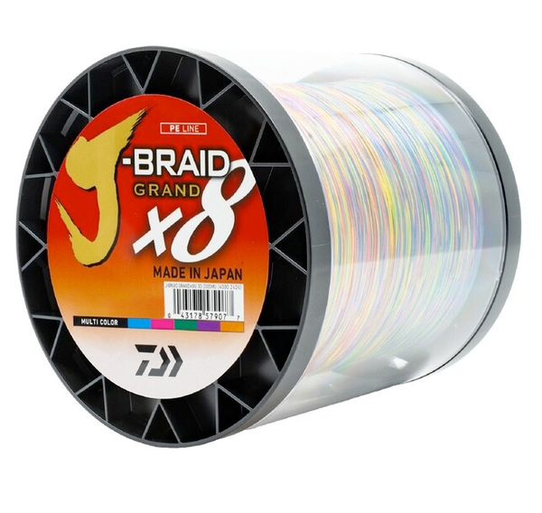 Daiwa J-Braid Grand X8 Línea Trenzada Multi Colour 1500m