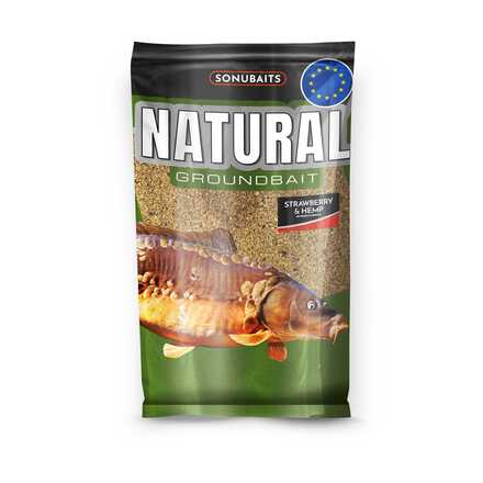 Sonubaits Natural Strawberry & Hemp Cebo de Fondo (1 kg)