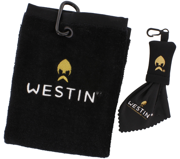 Westin Viking Pack con chaqueta, gorra, toalla, toalla de gafas y señuelos! - Westin Pro Toalla & Paño de Lentes