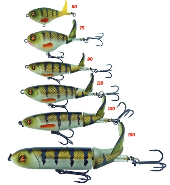 River2Sea Whopper Plopper 130 - Tabla de tamaños