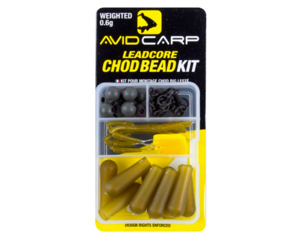 Adventure Caja para Carpa de Lujo, llena de end-tackle de marcas reconocidas - Avid Carp Chodbead Kit