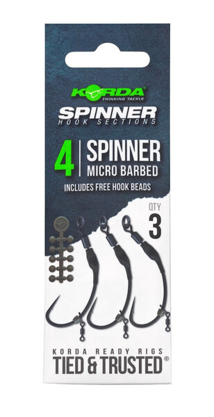 Korda Spinner Hook Sections Sin Púa