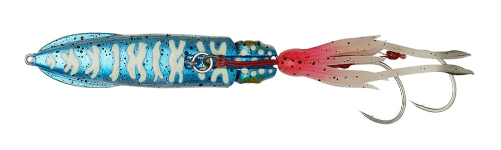 Savage Gear Swim Squid Inchiku Señuelo para Mar 9cm (120g) - Blue Pink Glow