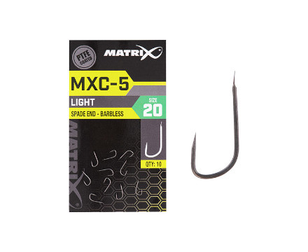 Matrix MXC-5 Barbless Spade End Anzuelos Pez Blanco (10pzs)