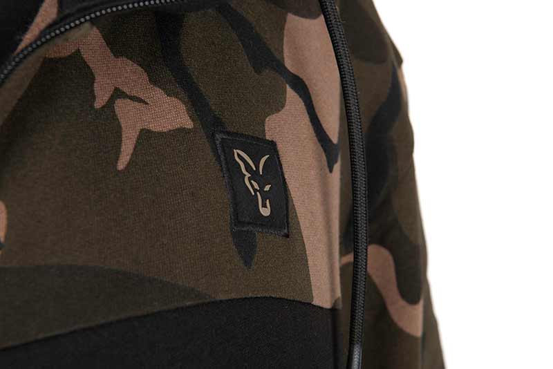 Fox LW Black/Camo Split Hoody con Cremallera