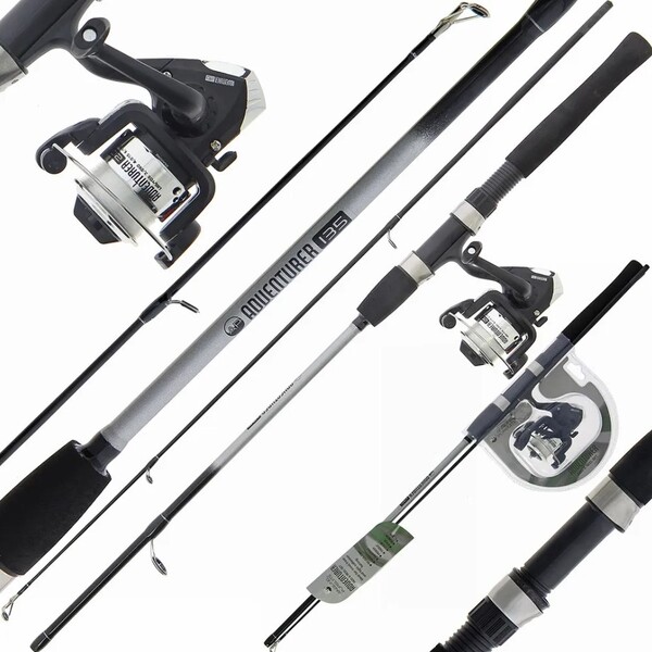 Angling Pursuits Adventurer Combo - Set de Pesca Caña y Carrete 1.35 m (10-30g)