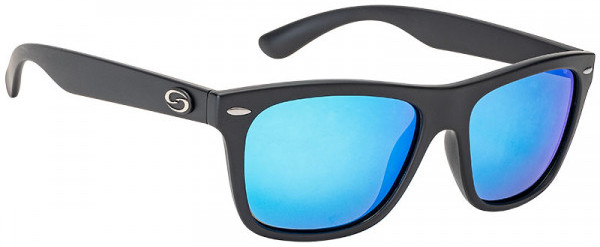 Strike King SK Plus Gafas de Sol - Cash Matte Black Frame / Multi Layer White Blue Mirror Gray Base
