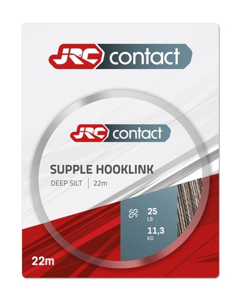 JRC Contact Supple Hooklink Deep Silt Material para Bajo de Línea para Carpa (22m)