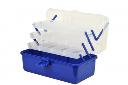 Shakespeare Cantilever Box 'Clear/Blue' Caja de Pesca (36x20x20cm)