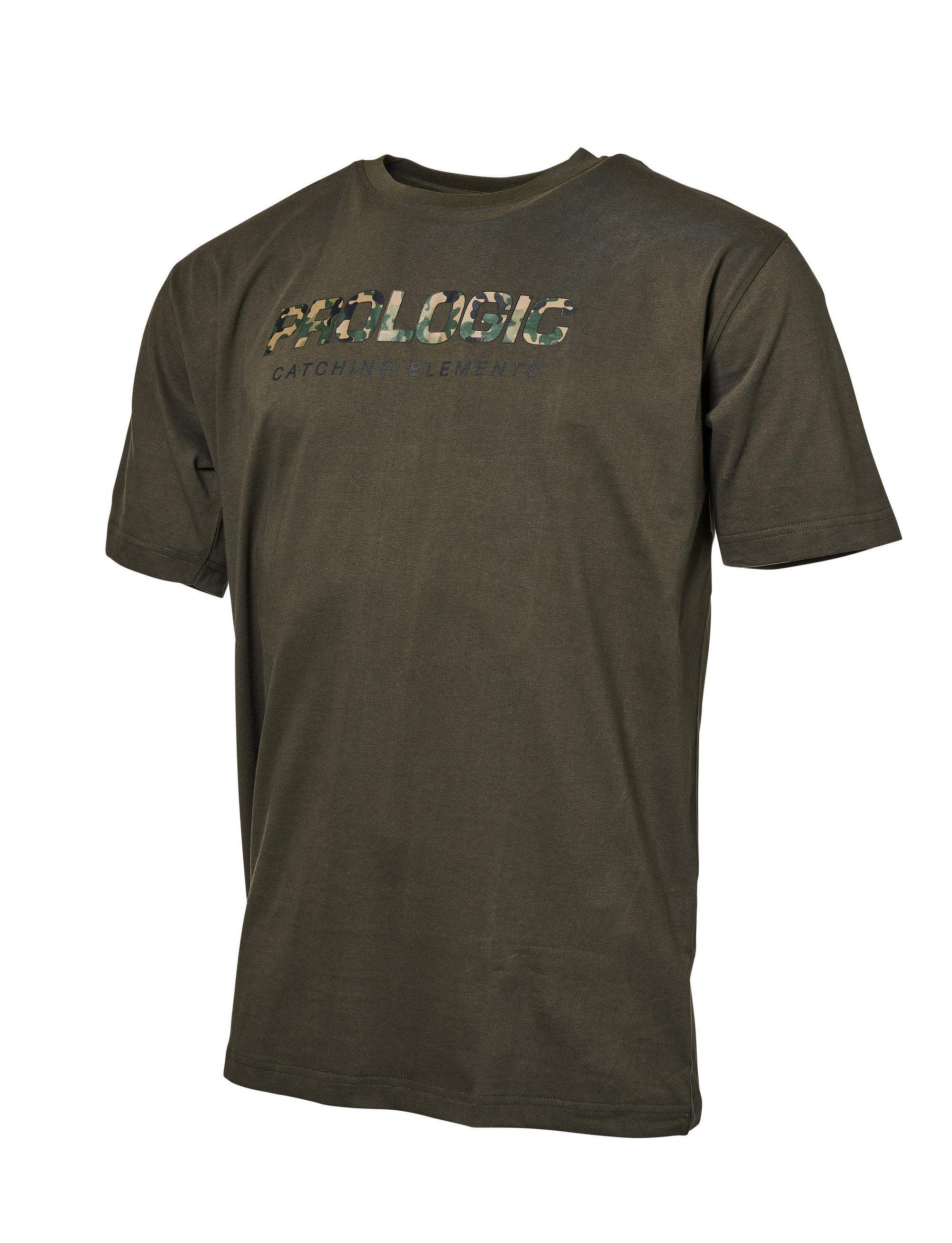 Prologic Camo Letter Camiseta Olive Green