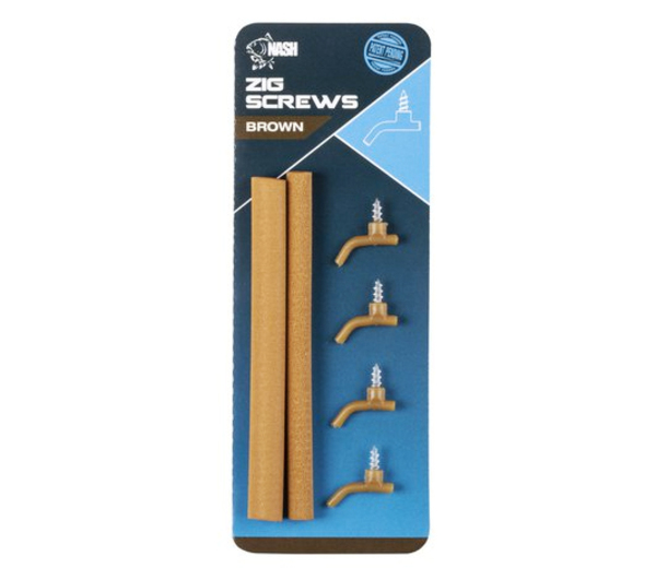 Nash Zig Screw Kit Small (4 piezas) - Brown