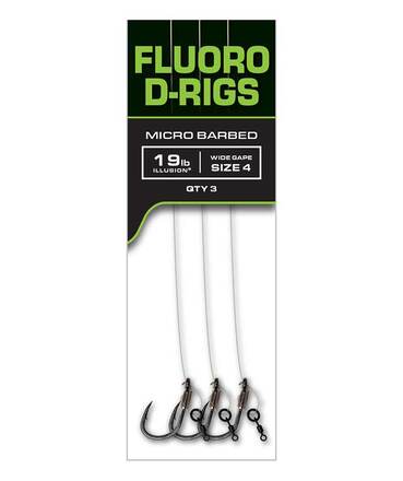 Fox Carp Ready Rigs Fluoro D-Rig (3 pzas.)