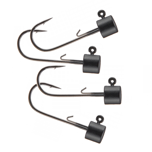 Reins NR Jig Head Matt Black Tungsteno Libre de Plomo (4 o 3 piezas)