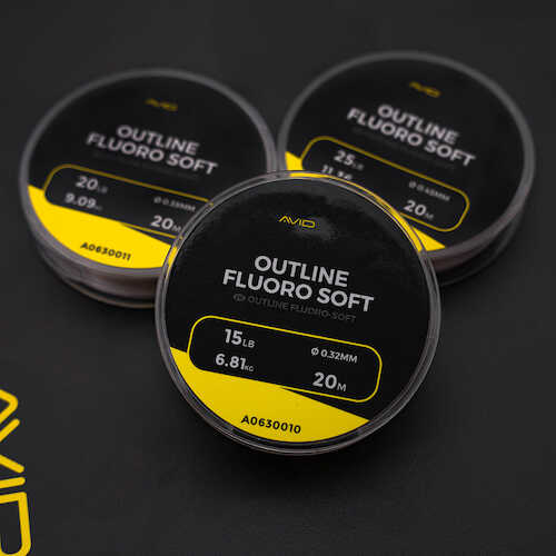 Avid Outline Fluoro-Soft Material de Líder 20m