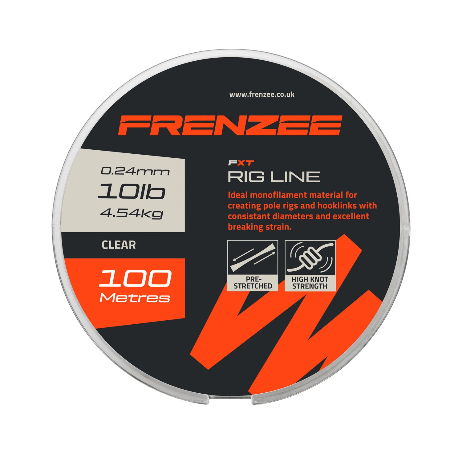 Frenzee FXT Rig Line Nylon Línea para Pez Blanco (100m)