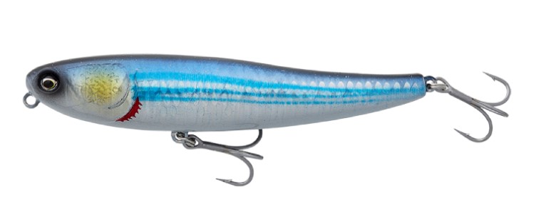 Savage Gear Bullet Mullet Señuelo de Superficie 10cm (17.3g) - LS Blue Mullet