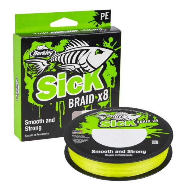 Berkley Sick Braid Línea Trenzada (270m) - Hi-Vis Yellow