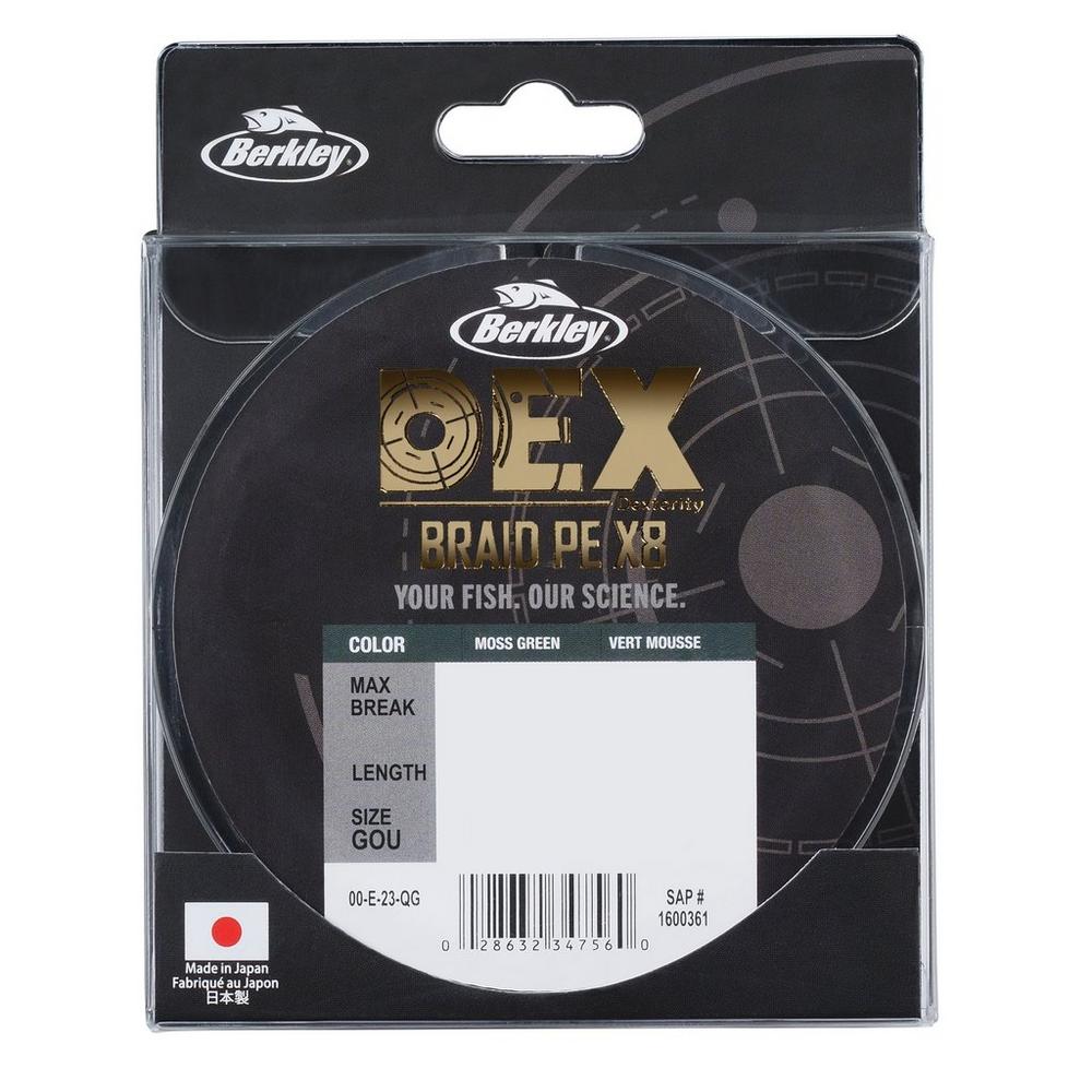 Berkley Dex X8 PE Línea Trenzada Moss Green (150m)