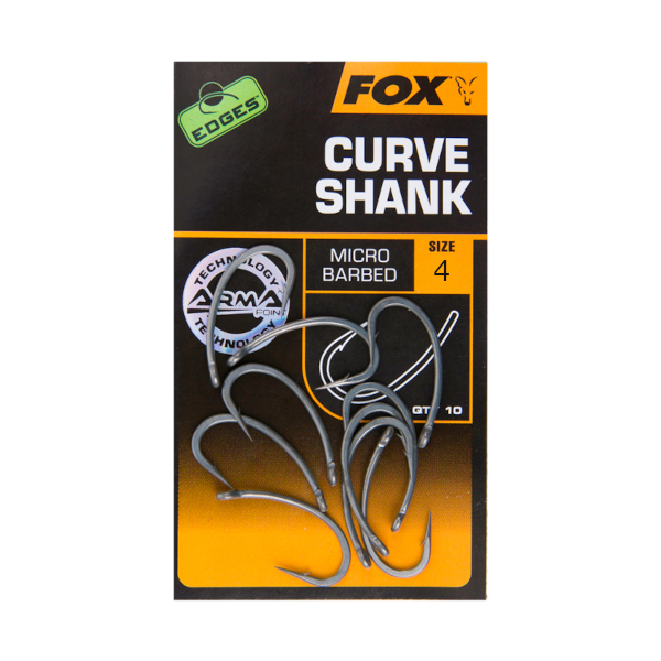 Fox Edges Curve Shank Anzuelos - Fox Edges Curve Shank Anzuelos Tamaño 4 micro barba