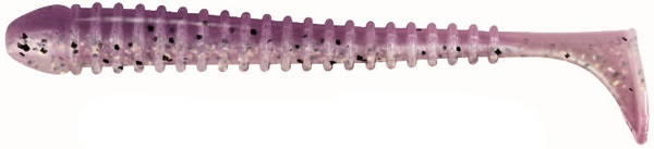 Jackson The Worm 7,5cm, 10 piezas - Violet Glitter