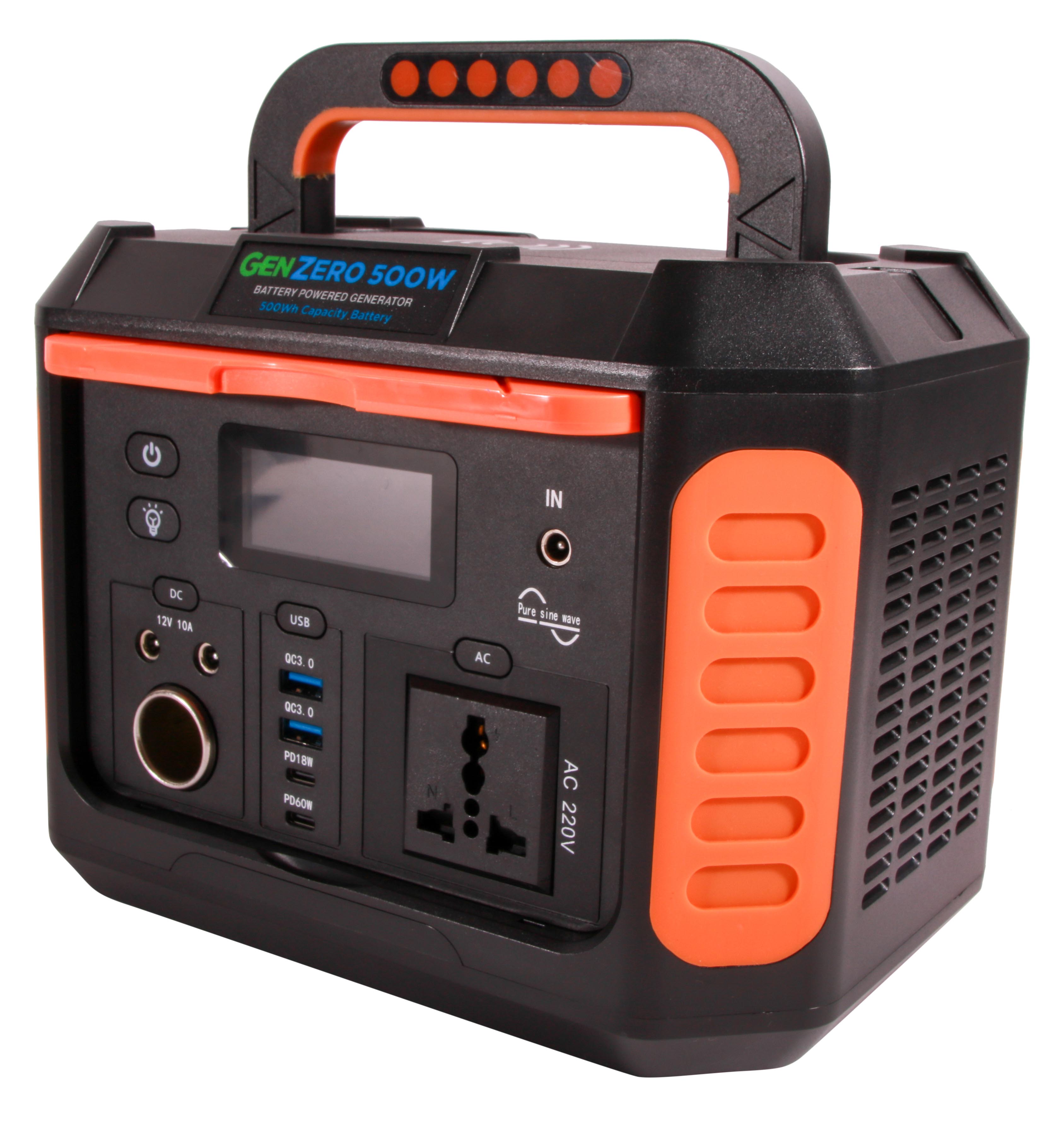 NightSearcher GenZero 500W/230V Battery Powered Generator
