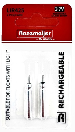 Rozemeijer Paquete de Baterías de Litio LIR425 para Flotador 2 pzas. (recargables)