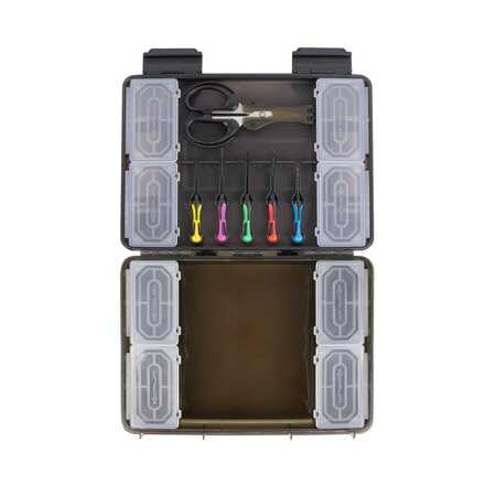 Korum Slim Blox Loaded Tacklebox (incl. 6 herramientas de cebado)