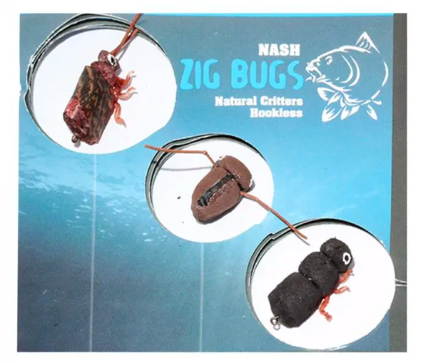 Mega Adventure Carp Box, llena de marcas reconocidas - Nash Zig Bugs Natural Critters