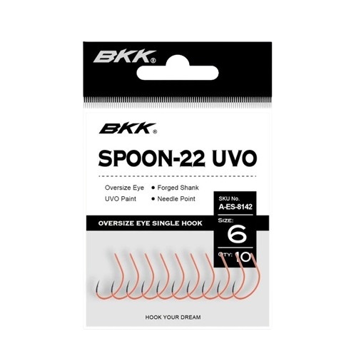 BKK Spoon-22 UVO Anzuelo para Trucha/Salmón