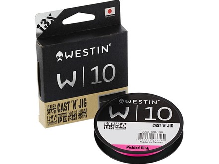 Westin W10 13-Braid Cast 'N' Jig Pickled Pink Línea Trenzada (110m)