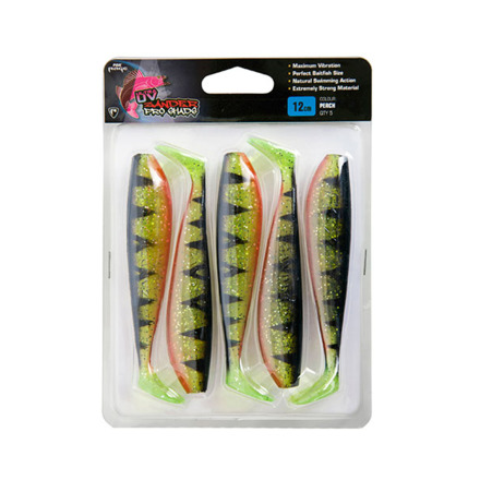 Fox Rage Lucioperca Pro Shad Perch Ultra UV Paquete 5pzs