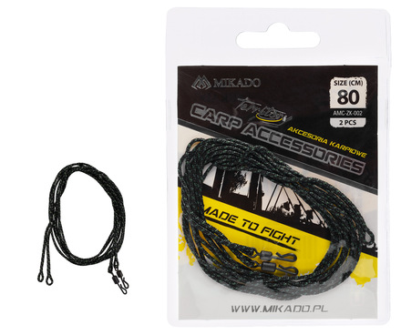 Mikado Líder para Carpa Leadcore Quick Change Swivel 80cm (2 piezas)