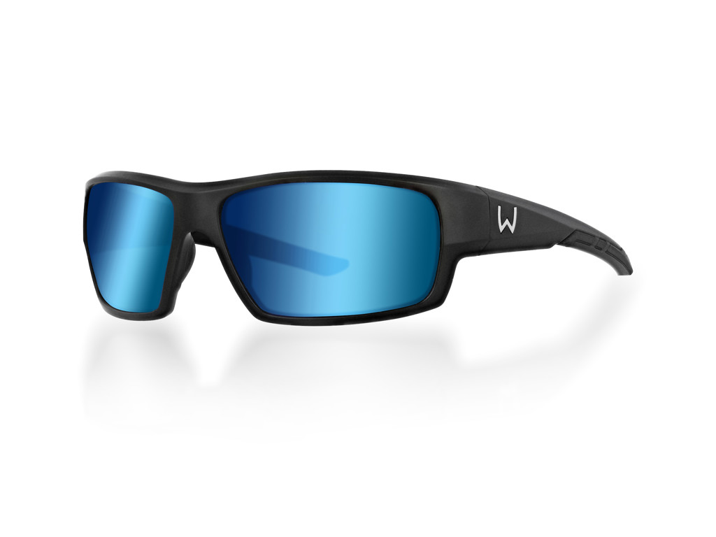 Westin W6 Sport 10 Matte Black Gafas de Sol - LB Smoke LM Blue AR Blue