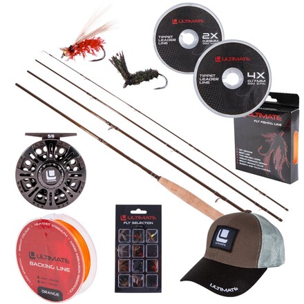 Ultimate Drifter Fly Combo Set para Pesca con Mosca