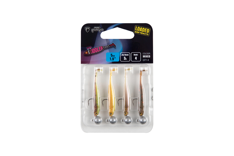 Fox Rage Micro Tiddler Fast Mixed UV Colour Pack Loaded 5cm (3g) (4 piezas) - Pack 1