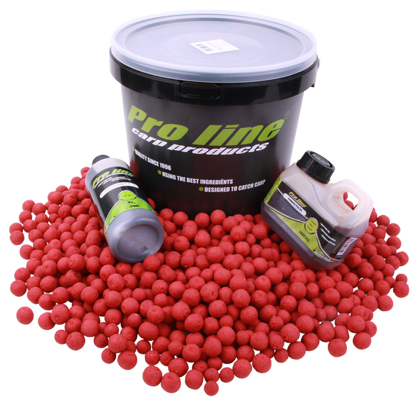 Pro Line Hi-Instant Fish&Krill Paquete con boilies, bait steam, complex líquido de pescado y una cubeta!