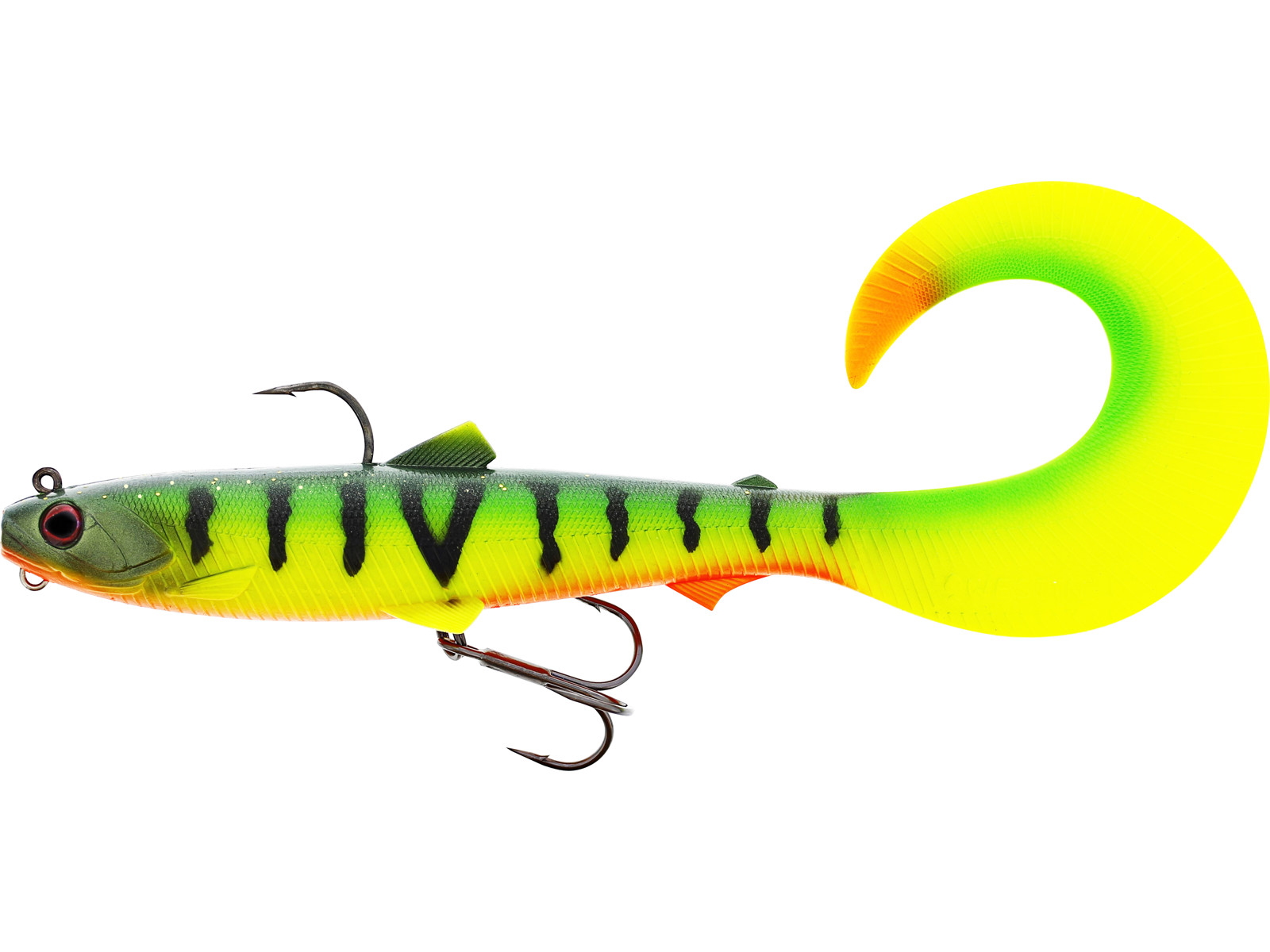 Westin Bullteez Curltail R 'N R 21 cm (73 g) Softbait Hundimiento - Sinking Tiger Perch