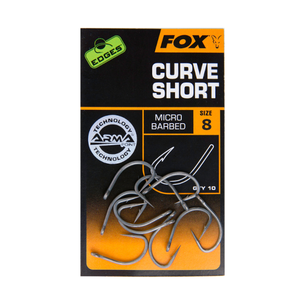 Fox Edges Curve Shank Short Anzuelos - Fox Edges Curve Shank Short Anzuelo tamaño 8