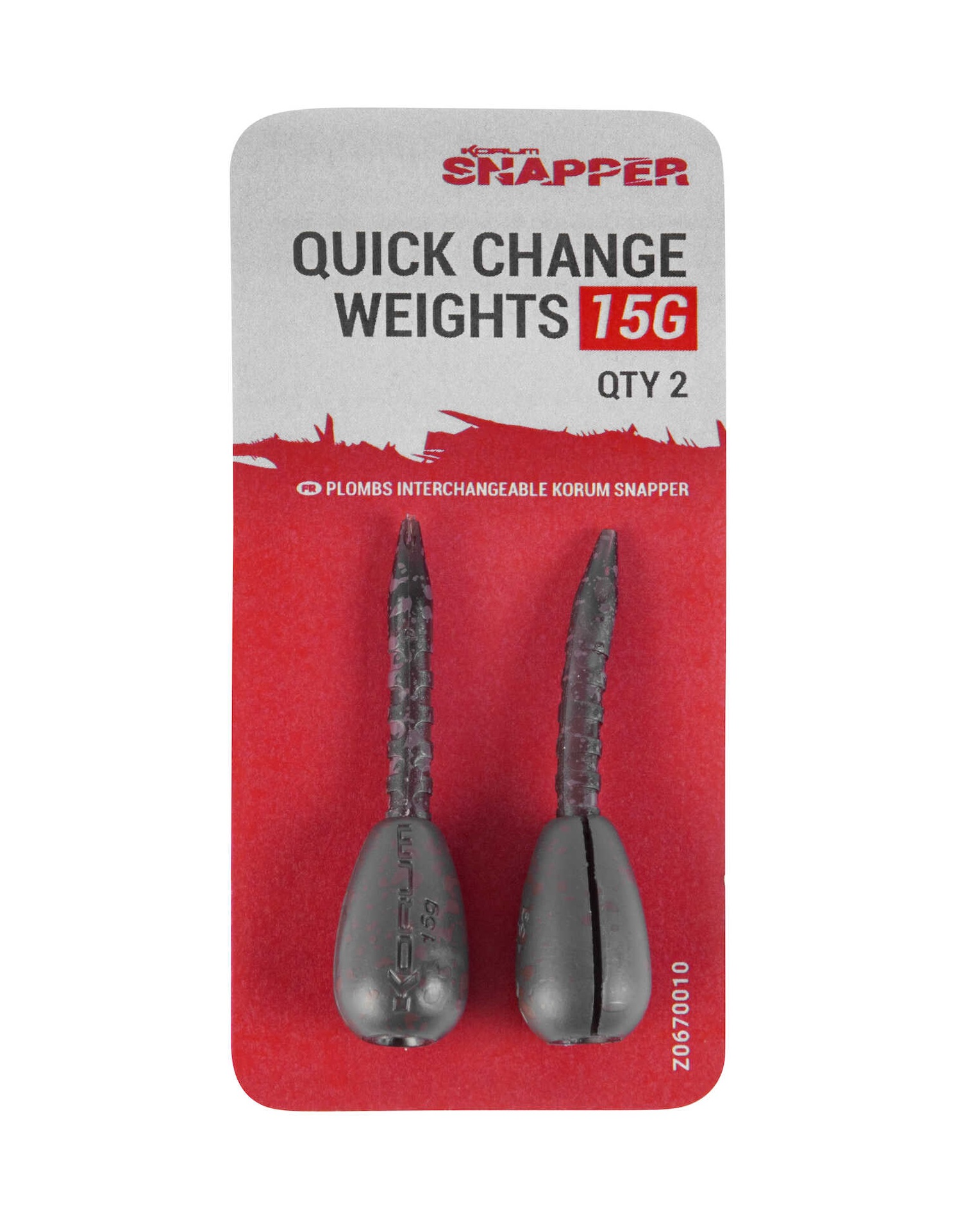 Korum Snapper Quick Change Weights (2 piezas)