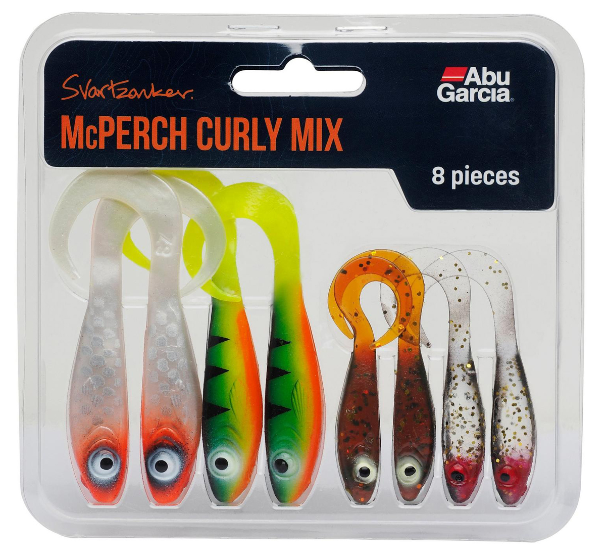 Abu Garcia Svartzonker McPerch Curly Mix (8 piezas)